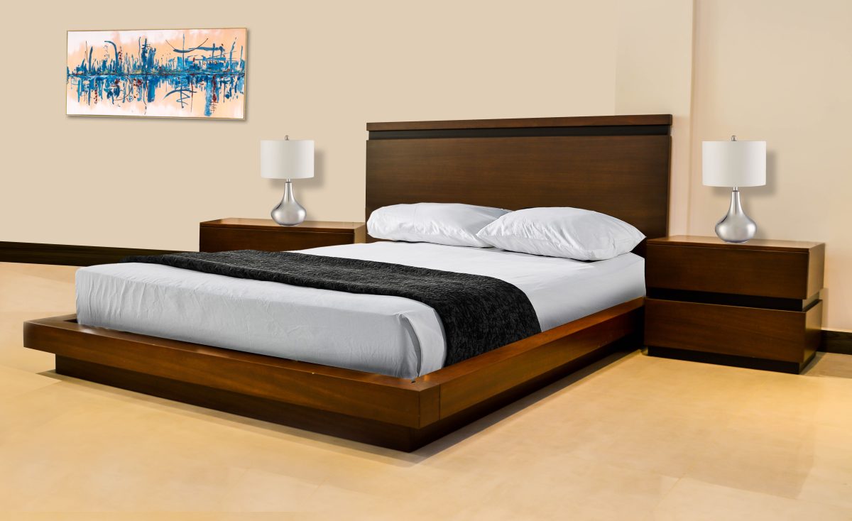 MNETIO-51-61-70-$us 1406 CAMA TOKIO C/2 VELADORES (MNETIO) - Imagen 1