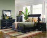 Dormitorio ducan con muebles color negro