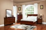 CAMA TAMARACK QUEEN BROWN CHERRY C/2 VELADORES (00-043-315/335/040)
