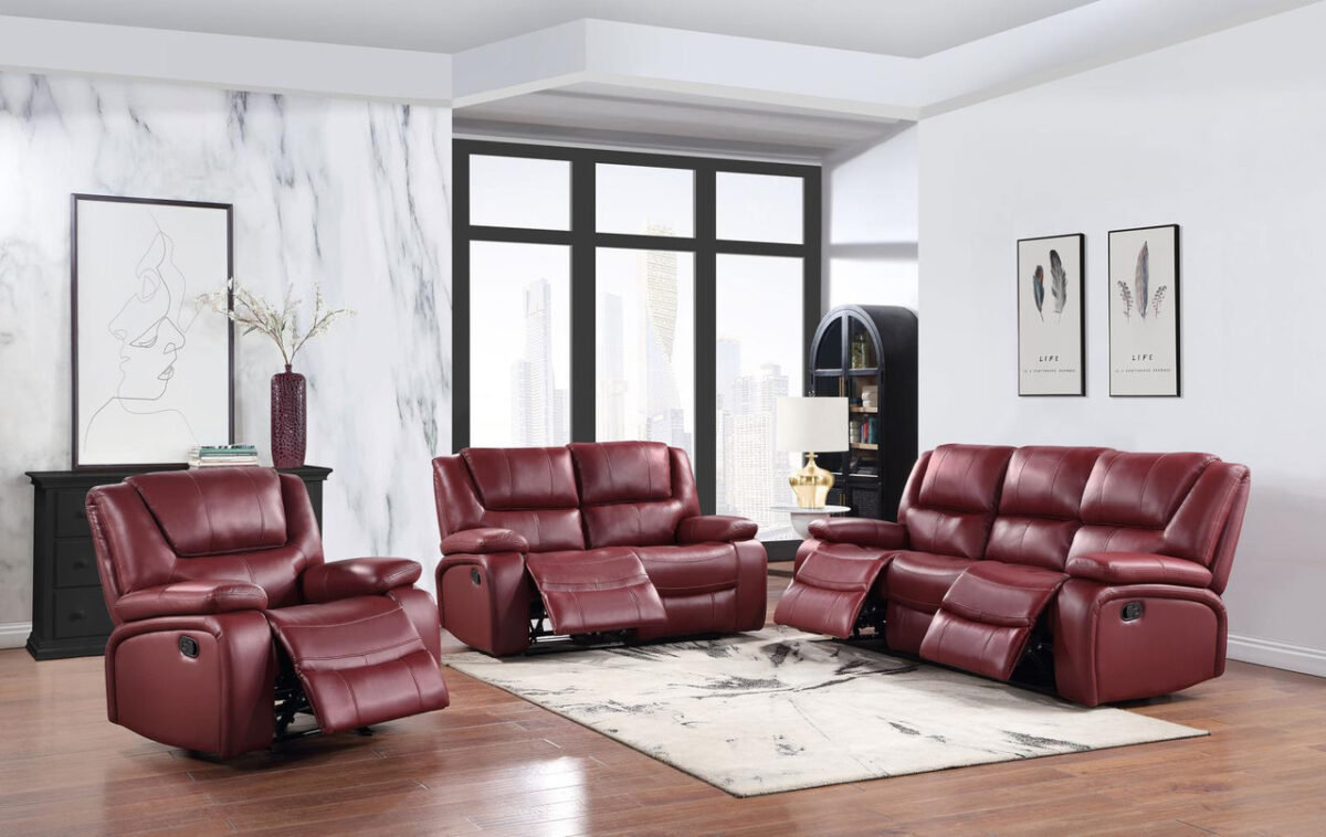 610241-42-43 LIVING RECLINABLE ROJO (610241/42/43) - Imagen 1