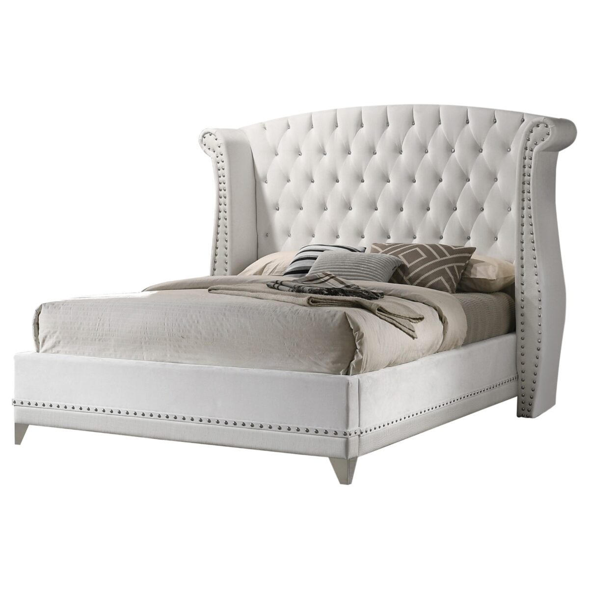 BARZINI 2 CAMA BARZINI KING C/2 VELADORES (MNECAMKING-PED) - Imagen 2