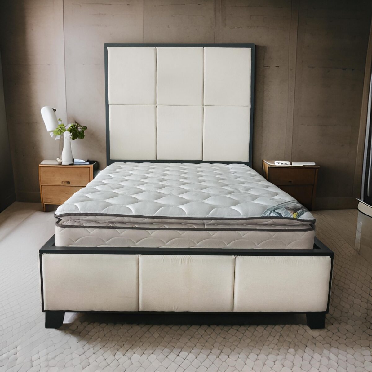 WhatsApp Image 2025-01-20 at 17.58.42 CAMA MODELO DURANGO TAPIZADO SIN VELADORES (MNEDGO) - Imagen 2