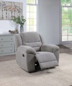 SILLON RECLINABLE MECEDORA TAPIZ GRIS (602553)