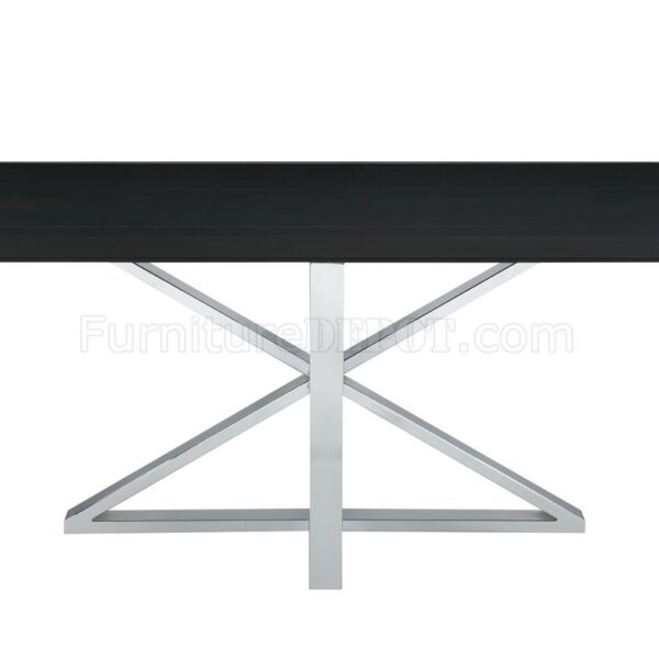 MESA RECTANGULAR BASE CROMADA CRUZADA  (110191B1/B2)