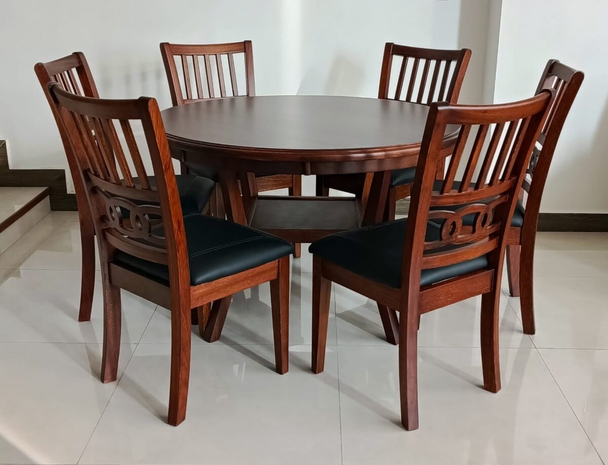 WhatsApp Image 2025-05-09 at 18.04.15 (1) COMEDOR MADERA ROBLE CIRCULAR GIA PARA 4-6 PERSONAS (MNEMESAGIA-ROB/MNEGIA-90) - Imagen 3