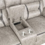LIVING RECLINABLE MICROFIBRA TAUPE (651351/52/53) - Imagen 7